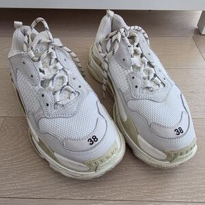 Balenciaga Triple S White Sneakers